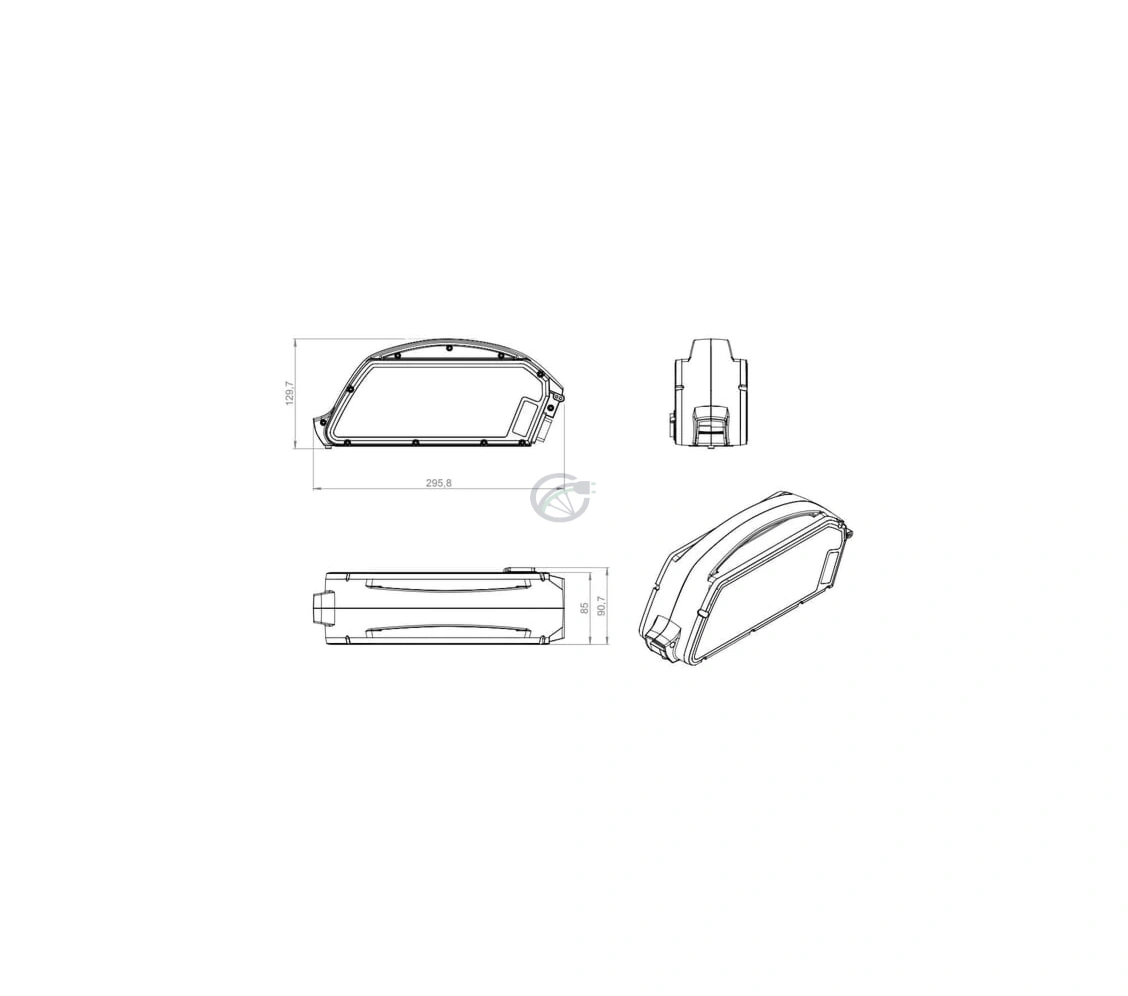 Batterie Bosch Classic Line 612Wh Cadre Gen 2 Compatible E-Bike Vision (17Ah) – Image 3